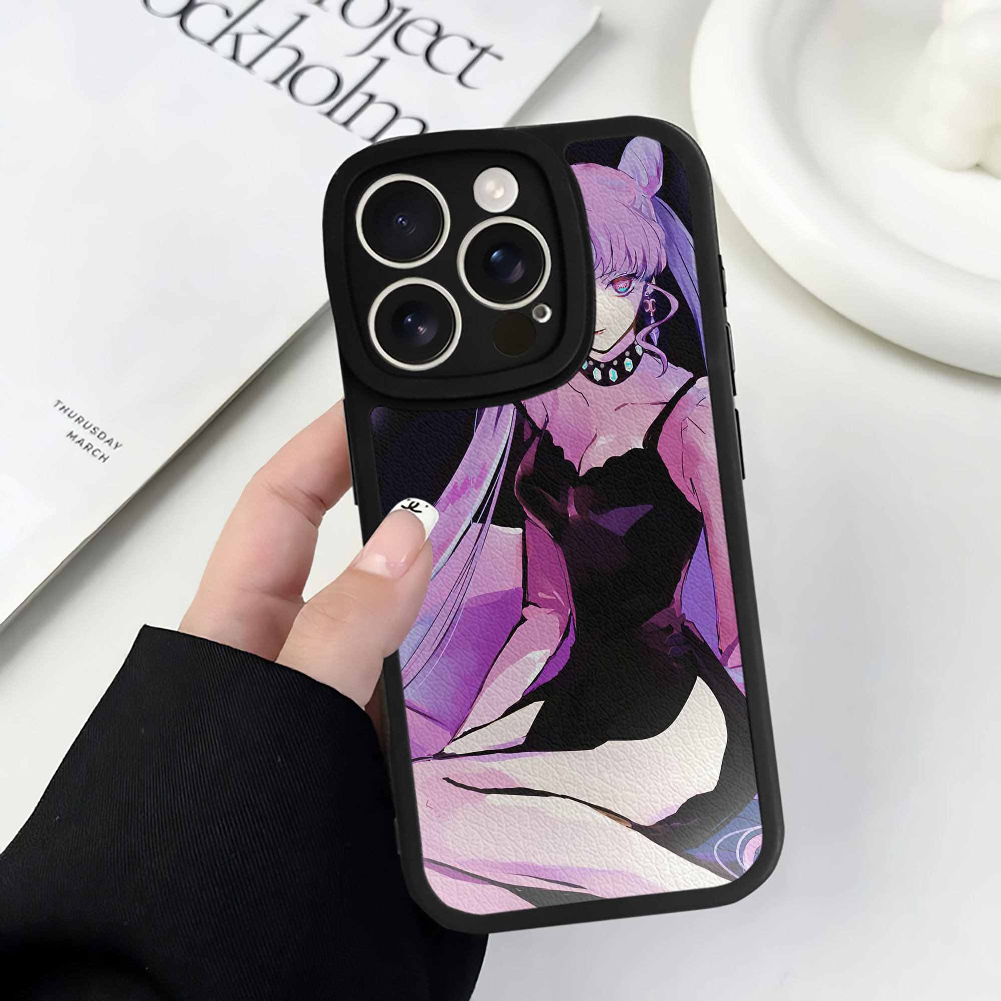 （画像用） 美少女戦士セーラームーン Sailor Moon 【iPhone 16シリーズ対応】シリコンスマホケース（レザー調） 材質：シリコン